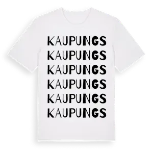 Kaupungs ordlek t-shirt – ekologisk bomull t-shirt från Pinshirt