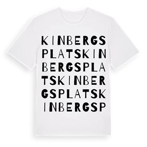 Kinbergs plats ordlek t-shirt – ekologisk bomull t-shirt från Pinshirt