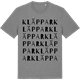 Mid Heather Gray t-shirt med Kläppar ordlek t-shirt