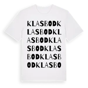 Klasbod ordlek t-shirt – ekologisk bomull t-shirt från Pinshirt