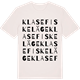 Vintage White t-shirt med Klase fiskeläge ordlek t-shirt