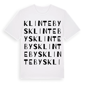 Klintebys ordlek t-shirt – ekologisk bomull t-shirt från Pinshirt