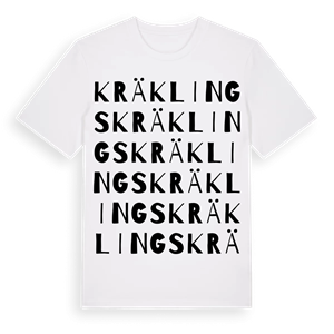 Kräklings ordlek t-shirt – ekologisk bomull t-shirt från Pinshirt