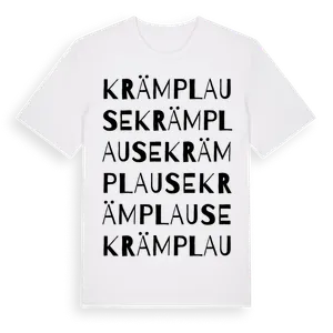Krämplause ordlek t-shirt – ekologisk bomull t-shirt från Pinshirt