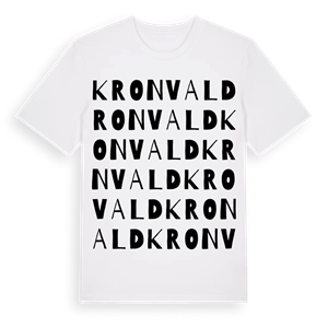 Kronvald ordlek t-shirt – ekologisk bomull t-shirt från Pinshirt