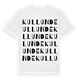 Kullunde ordlek t-shirt
