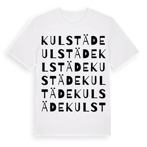 Kulstäde ordlek t-shirt – ekologisk bomull t-shirt från Pinshirt
