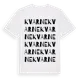 White t-shirt med Kvarne ordlek t-shirt