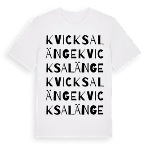 Kvicksalänge ordlek t-shirt – ekologisk bomull t-shirt från Pinshirt