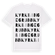 Kyrkbingegrunn ordlek t-shirt