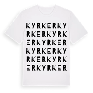 Kyrker ordlek t-shirt – ekologisk bomull t-shirt från Pinshirt