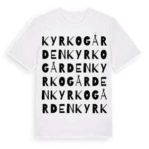 Kyrkogården ordlek t-shirt – ekologisk bomull t-shirt från Pinshirt