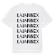 White t-shirt med Lau Annex ordlek t-shirt