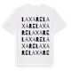 White t-shirt med Laxare ordlek t-shirt