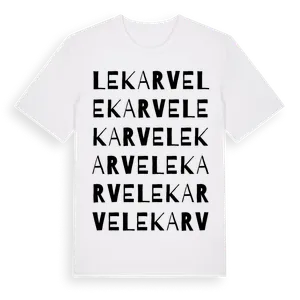 Lekarve ordlek t-shirt – ekologisk bomull t-shirt från Pinshirt