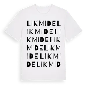 Likmide ordlek t-shirt – ekologisk bomull t-shirt från Pinshirt