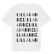 White t-shirt med Lilla Banne ordlek t-shirt