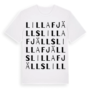 Lilla Fjälls ordlek t-shirt – ekologisk bomull t-shirt från Pinshirt