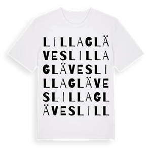 Lilla Gläves ordlek t-shirt – ekologisk bomull t-shirt från Pinshirt