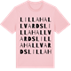 Pink Cotton t-shirt med Lilla Hallvards ordlek t-shirt