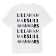 White t-shirt med Lilla Hammars ordlek t-shirt
