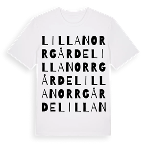 Lilla Norrgårde ordlek t-shirt – ekologisk bomull t-shirt från Pinshirt