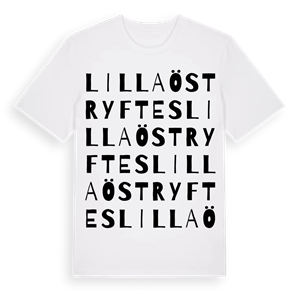 Lilla Östryftes ordlek t-shirt – ekologisk bomull t-shirt från Pinshirt