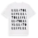 White t-shirt med Lilla Tollby ordlek t-shirt