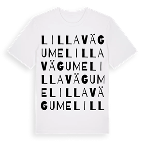 Lilla Vägume ordlek t-shirt – ekologisk bomull t-shirt från Pinshirt