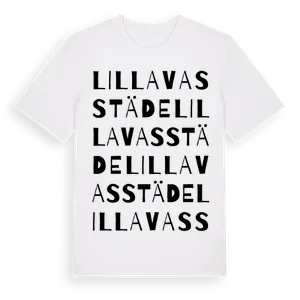 Lilla Vasstäde ordlek t-shirt – ekologisk bomull t-shirt från Pinshirt