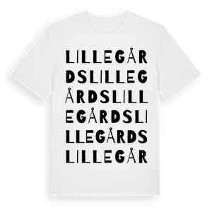 Lillegårds ordlek t-shirt – ekologisk bomull t-shirt från Pinshirt