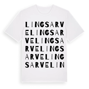 Lingsarve ordlek t-shirt – ekologisk bomull t-shirt från Pinshirt