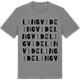 Mid Heather Gray t-shirt med Lingvide ordlek t-shirt
