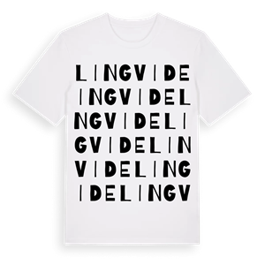 Lingvide ordlek t-shirt – ekologisk bomull t-shirt från Pinshirt