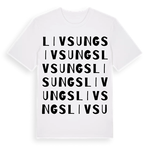 Livsungs ordlek t-shirt – ekologisk bomull t-shirt från Pinshirt