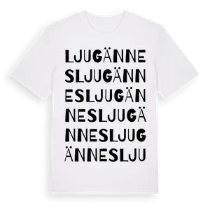 Ljugännes ordlek t-shirt – ekologisk bomull t-shirt från Pinshirt