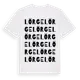 White t-shirt med Lörge ordlek t-shirt
