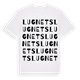 White t-shirt med Lugnets ordlek t-shirt