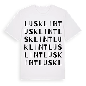 Lusklint ordlek t-shirt – ekologisk bomull t-shirt från Pinshirt