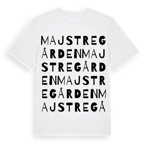 Majstregården ordlek t-shirt – ekologisk bomull t-shirt från Pinshirt