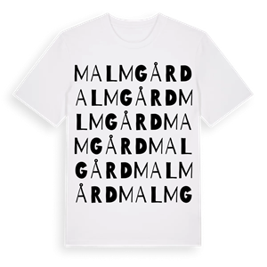 Malmgård ordlek t-shirt – ekologisk bomull t-shirt från Pinshirt
