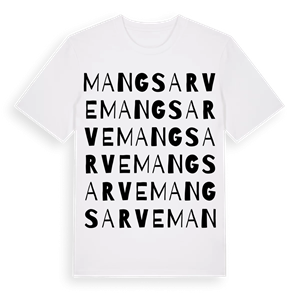 Mangsarve ordlek t-shirt – ekologisk bomull t-shirt från Pinshirt