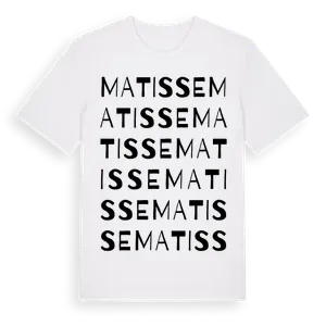 Matisse ordlek t-shirt – ekologisk bomull t-shirt från Pinshirt