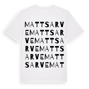 Mattsarve ordlek t-shirt – ekologisk bomull t-shirt från Pinshirt