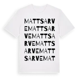 Mattsarve ordlek t-shirt – ekologisk bomull t-shirt från Pinshirt