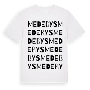 Medebys ordlek t-shirt – ekologisk bomull t-shirt från Pinshirt