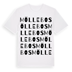 Möllebos ordlek t-shirt – ekologisk bomull t-shirt från Pinshirt
