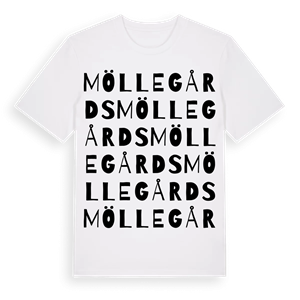 Möllegårds ordlek t-shirt – ekologisk bomull t-shirt från Pinshirt