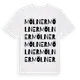 White t-shirt med Mölner ordlek t-shirt