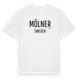 White t-shirt med Mölner i Sverige t-shirt